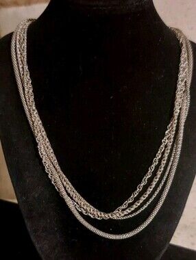 Silpada Multi-Strand Sterling Silver Chain Necklace - Women's Jewelry